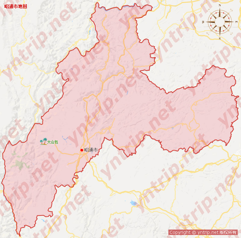 昭通旅游地图